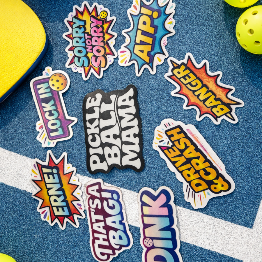 Sorry Not Sorry Pickleball Sticker