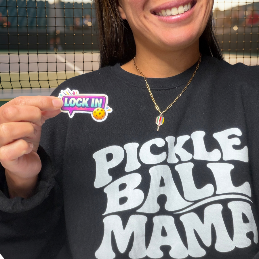 Lock In Pickleball Sticker