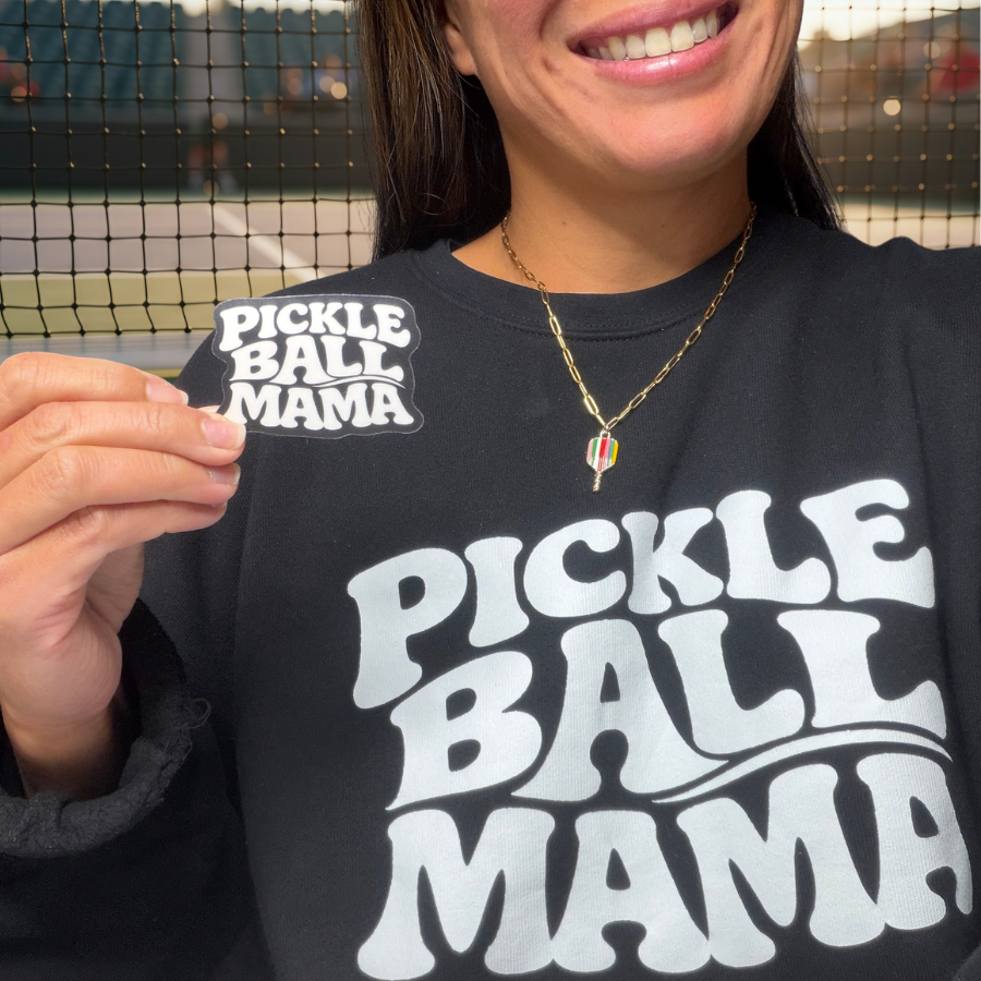 Pickleball Mama Retro Sticker